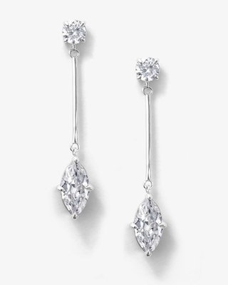 Marquise Diamond Drop Earrings