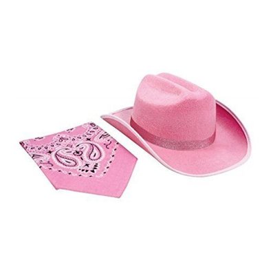 Junior Cowboy Hat & Bandanna Pink Sparkle