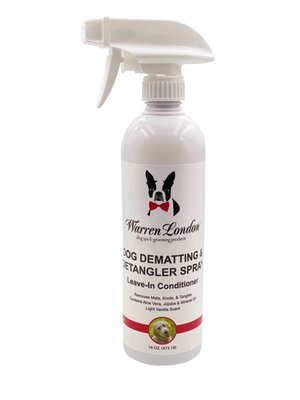 Dog Dematting and Detangler Spray by Warren London | Groomer Formulated for All Coats | Made In USA