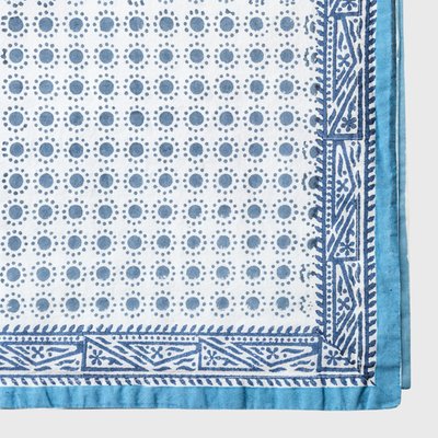 Dot Print Tablecloth, Blue