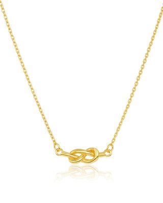 Sterling Silver Infinity Love Knot Necklace