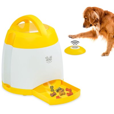 Arf Pets Dog Treat Dispenser with Button – Dog Memory Training Toy Promotes Exercise
