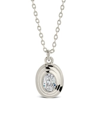 Betsy Oval Cz Pendant Necklace