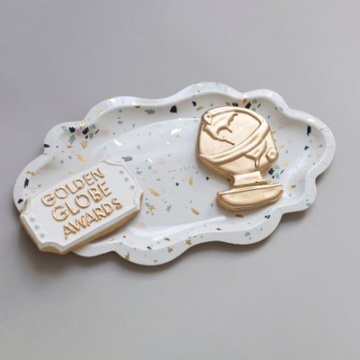 Ma Fete Paper Mini Trays, Terrazzo (4)