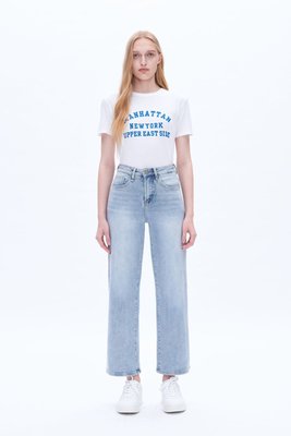 High Rise Wide Leg Denim Jeans