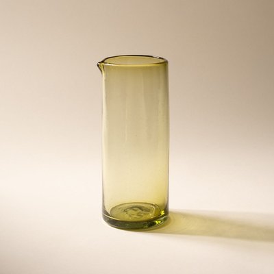 Recycled Handblown Glassware Pitcher
