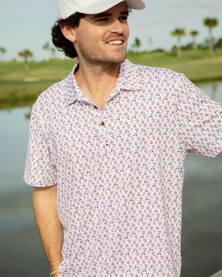 The Afternoon Round  Americana  Golf Shirt