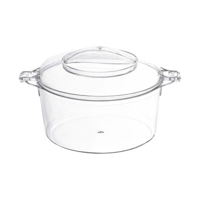 3.4 oz. Clear Round Disposable Plastic Mini Dessert Pots - 288 Pots