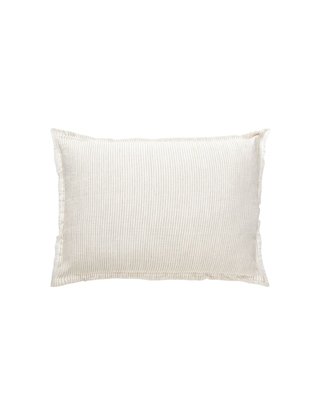 Pinstripe Fringe Soft Linen Pillow