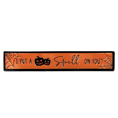 "I Put a Spell on You" Metal Halloween Wall Sign - 20"