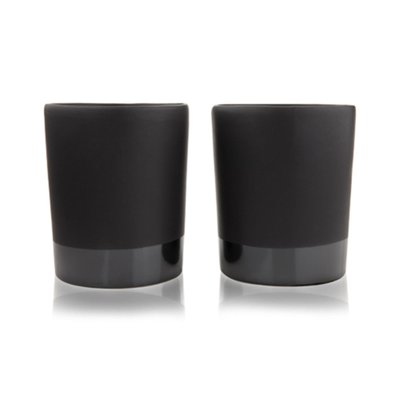 Black Stoneware Tumblers