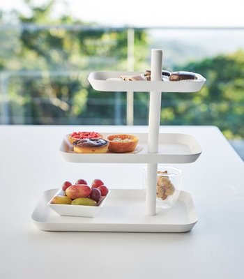 Serving Stand - Steel And Wood
