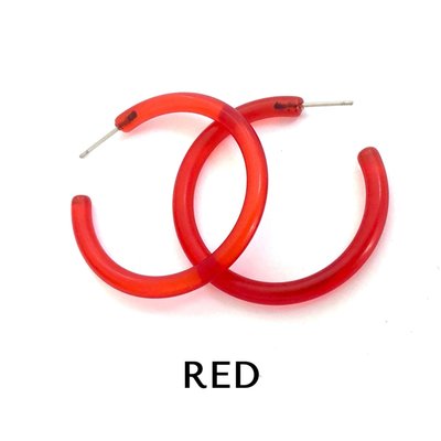 Xl Jelly Hoop Earrings - 2 Inch