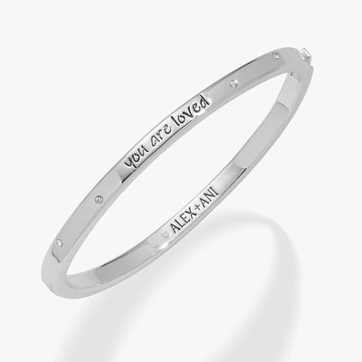 'you Are Loved' Mantra Bangle