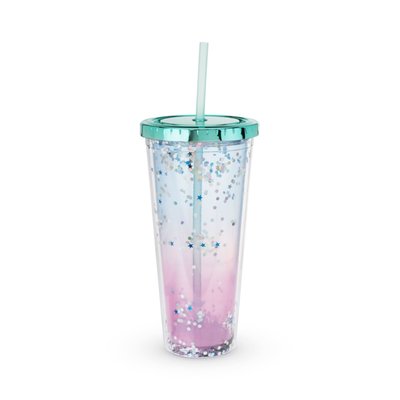 Mermaid Glitter Drink Tumbler