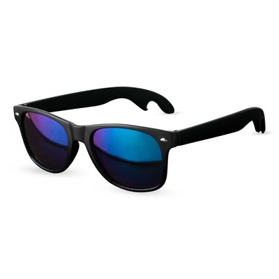 Matte Black with Olivine Lense Bottle Opener Sunglasses
