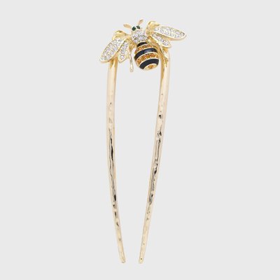Stripey Bee Hairpin, Medium