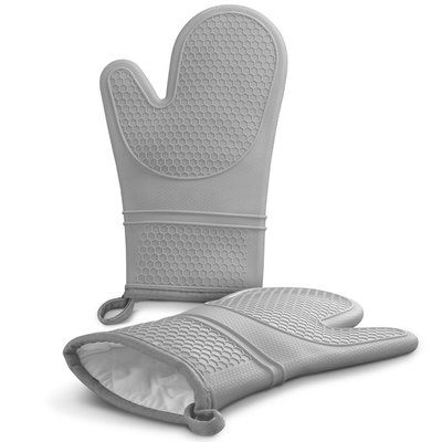Cheer Collection Set Of 2 Premium Silicone Oven Mitts