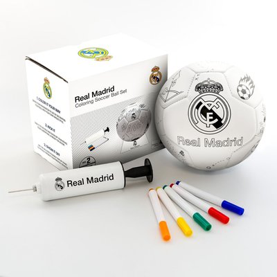 Real Madrid Cf Coloring Soccer Ball - Rm100bl