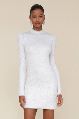 Sequin Mini Sweater Dress