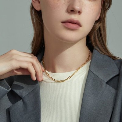Anne Paperclip Chain Necklace