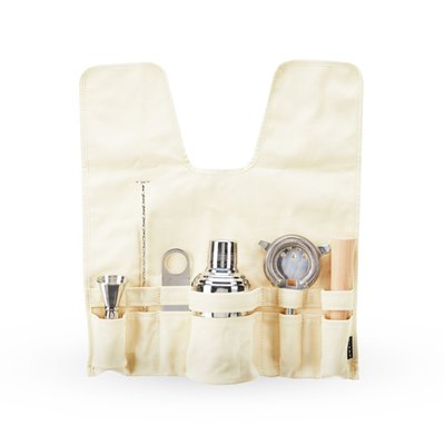7-piece Stainless Steel Travel Barware Set