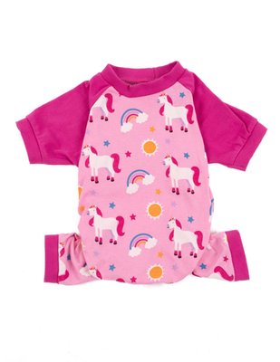 Leveret Dog Cotton Pajama Unicorn Rainbow