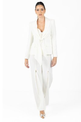 Alana White Pleated Pants