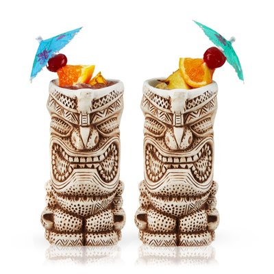 Pacific High Tide Tiki Mugs Set Of 2