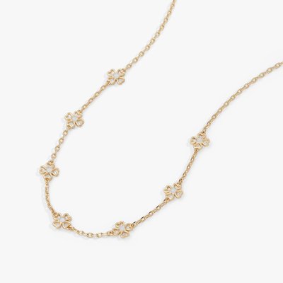 Love + Luck Inline Necklace, Adjustable