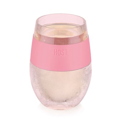 Wine FREEZE™ Cooling Cup in Translucent Pink