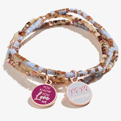 Gossip Girl 'you Know You Love Me' Stretch Bracelets, Set Of 3