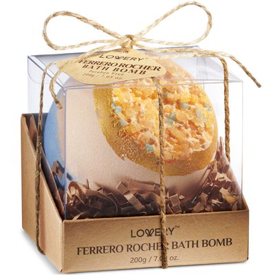 Ferrero Rocher Handmade Bath Bomb, Extra Large Bath Fizzy, 7oz