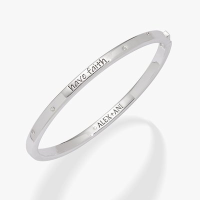 'have Faith' Mantra Bangle