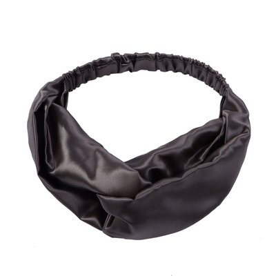 Twist Style Silk Headband With Elastic Band