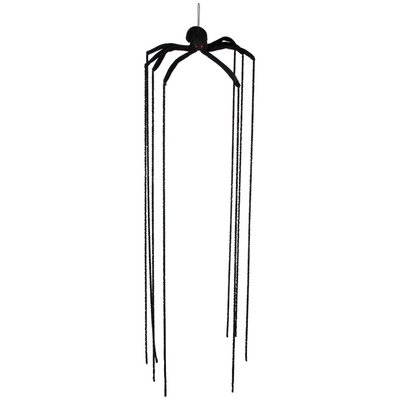 6' Black Long Legged Spider Halloween Decoration