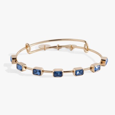 September Birthstone Emerald Cut Bangle