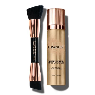 Airbrush Veil Tinted Moisturizer With Buffing Brush