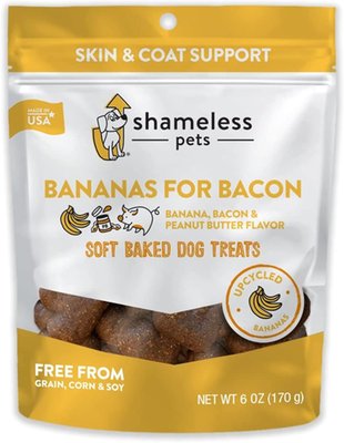 Natural, Grain-Free Dog Biscuits | Made w/Upcycled Ingredients in USA | Bananas for Bacon