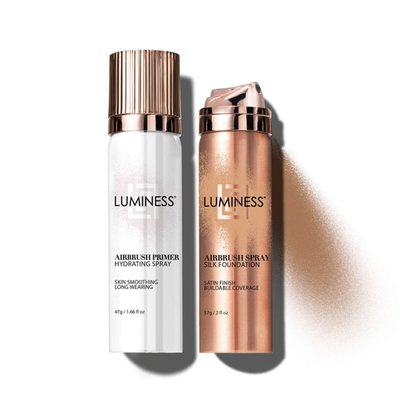 Airbrush Spray Silk Foundation And Hydrating Primer Kit