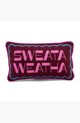 Sweata Weatha Needlepoint Pillow