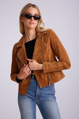 Bagatelle.nyc Genuine Suede Biker