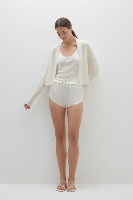 Juno Cropped Cashmere Cardigan