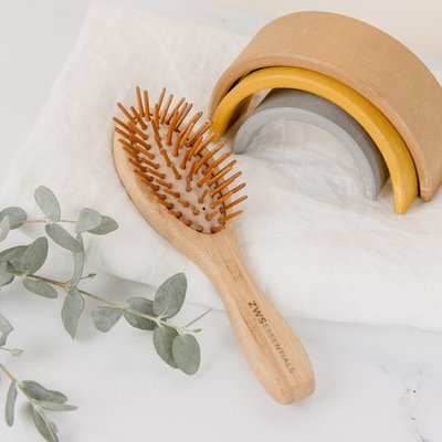 Mini Bamboo Hair Brush
