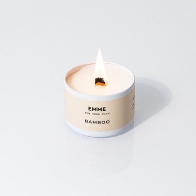 Bamboo  Candle Tin