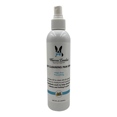 Deep Cleaning Dog Paw Spray by Warren London | Soothing Spray with Aloe Vera & Tea Tree Oil | Stop Paw Licking!