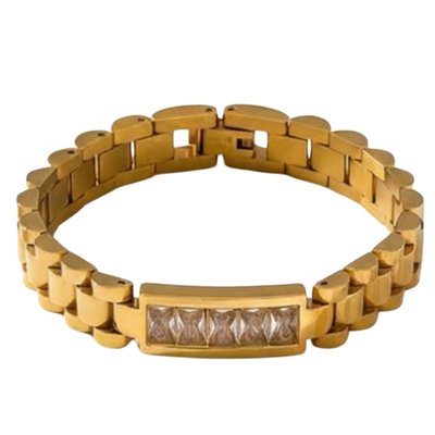 Maxine Waterproof Link Chain Crystal Bracelet
