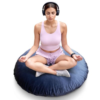 32" Round Floor Pillow With Insert - Soft Meditation & Yoga Cushion