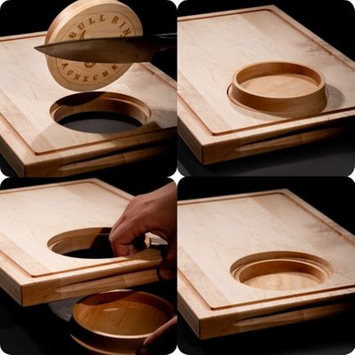 Bullring Magnetic Mess-free Cutting Board With Magnetic Disc