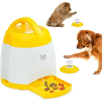 Arf Pets Dog Treat Dispenser with Button – Dog Memory Training Toy Promotes Exercise - 2 Buttons